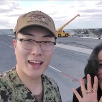 JUSTYOON VLOG 010 - SHOWING MY GIRLFRIEND AN AIRCRAFT CARRIER, ICE SKATING, AND TRAMPOLINE HOUSE