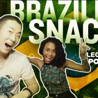 Korean American Eats Brazilian Snacks // With My Brazilian Girlfriend