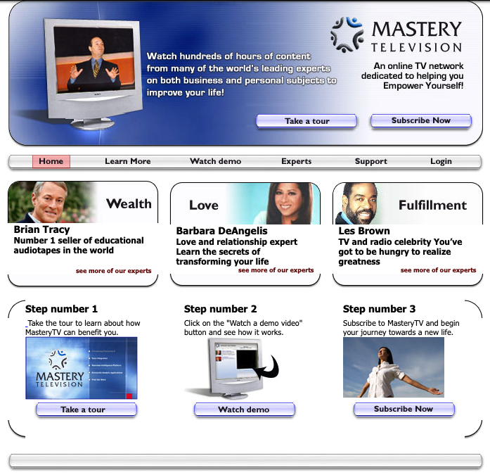 2003 MasteryTV Home Page