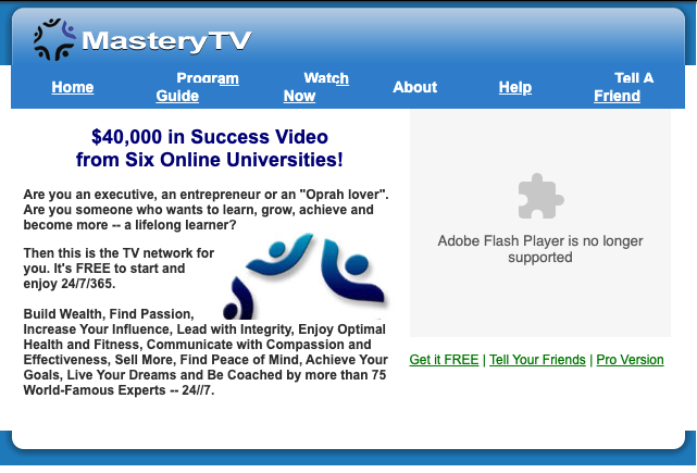 2005 MasteryTV Home Page