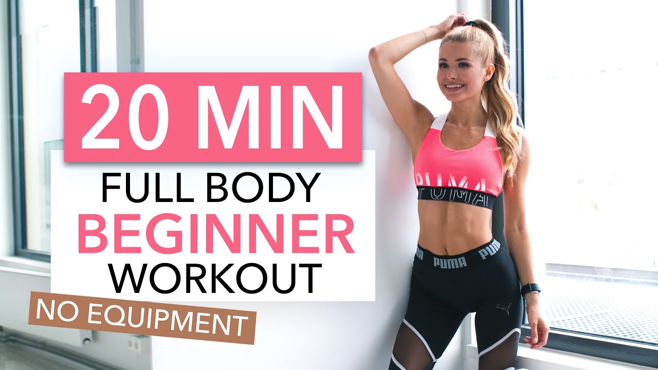 20 Min Full Body Workout Beginner Version No Equipment I Pamela