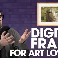 This fancy digital art frame wants to fight your paintings
