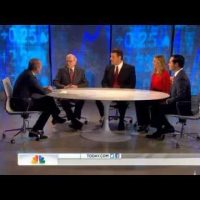 Tony Robbins, Warren Buffett, and Sara Blakely on The Today Show discussing the economy
